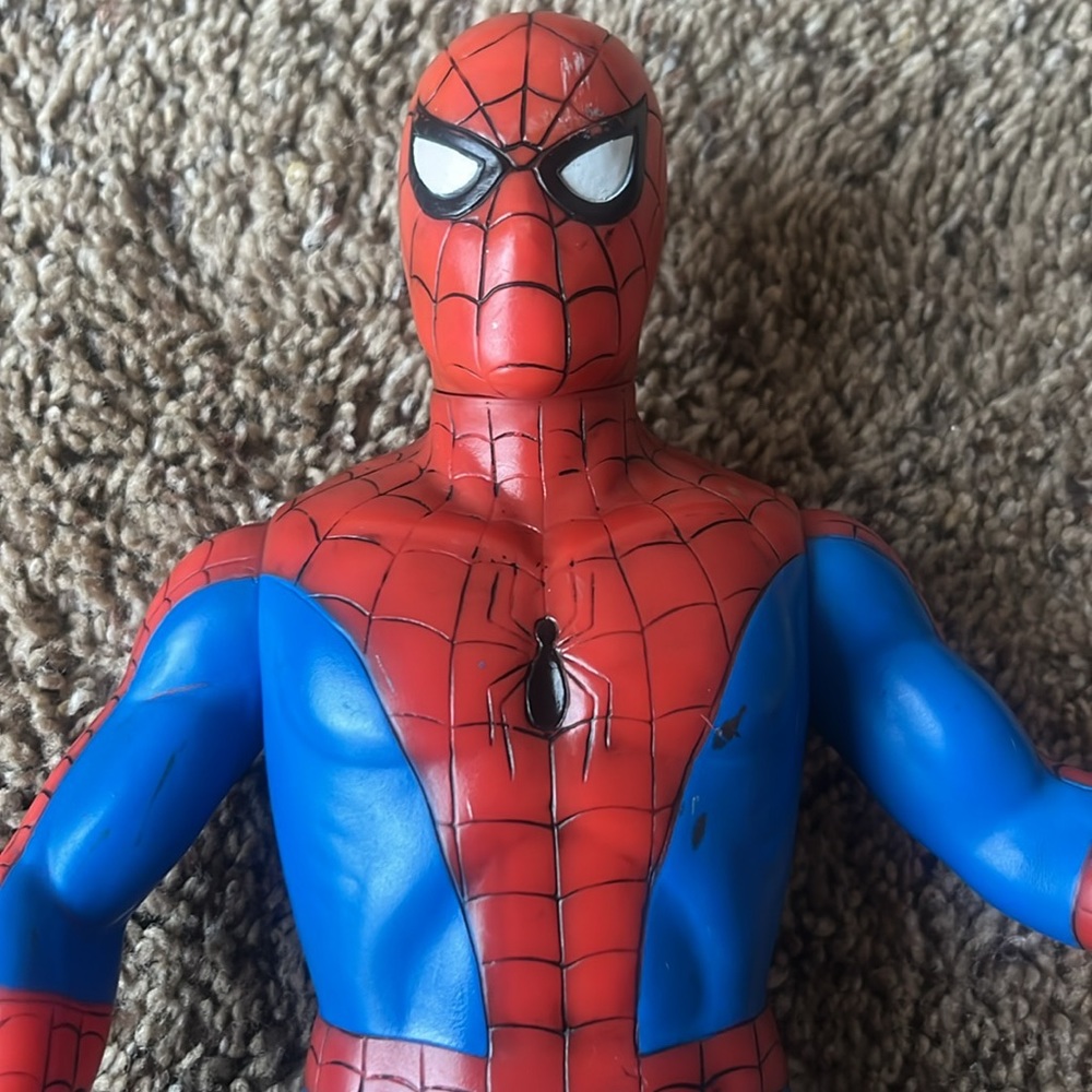 Marvel 14” Spider-Man Figure Super Size Heroes Toy Biz 1991 Spiderman Vintage - Picture 4 of 6
